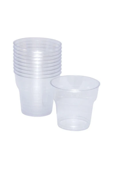 Roll-Up Şeffaf Kristal Bardak 10'lu ürün görseli 1