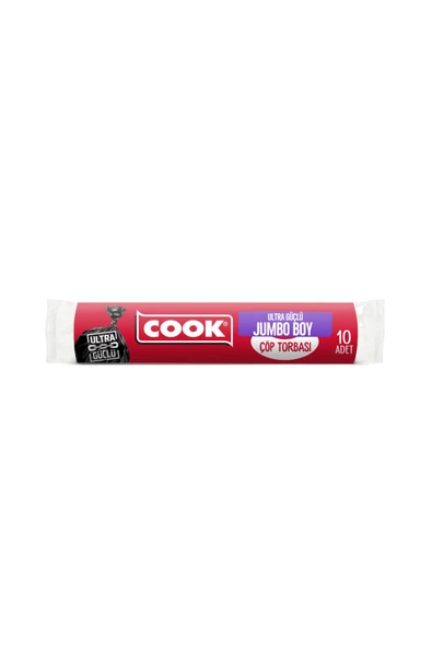 Cookc Cook Ultra Dayanıklı Jumbo Boy Çöp Torbası 10 Adet 2 ADET ürün görseli 1