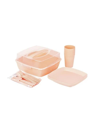 MATMEL Ewoline Renkli Piknik Seti 5'Li No:816 2 Adet ürün görseli 1