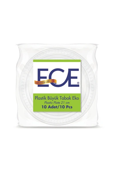 MATMEL Ece Plastik Tabak 10'lu 21 Cm 2 ADET ürün görseli 1