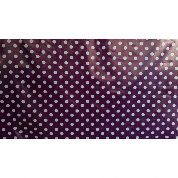 Florista Puantiye Mor Masa Örtüsü 1 Metre ürün görseli 1