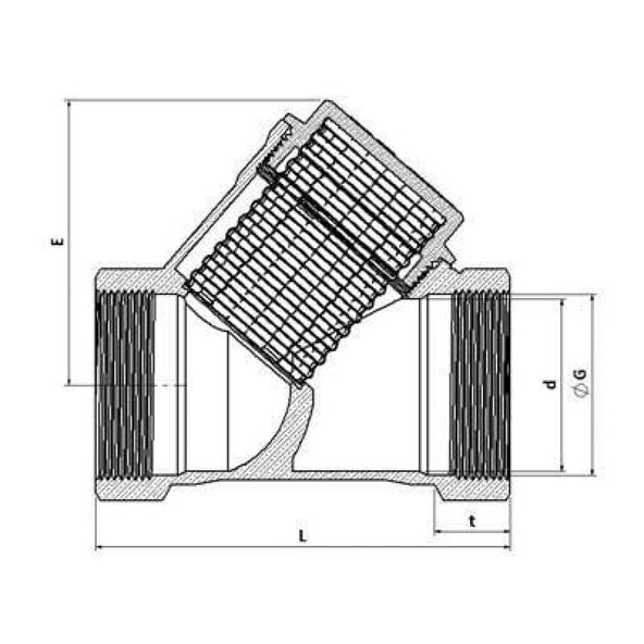 1 1/2 Filtre Pislik Tutucu Pirinç - Resim 6
