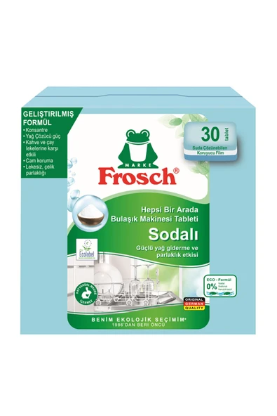 Frosch Sodalı Bulaşık Tableti 30 Tablet 540 G 3 ADET ürün görseli 1