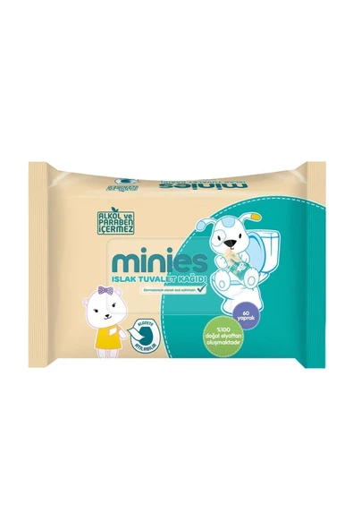 Minies Islak Tuvalet Kağıdı 60'Lı ürün görseli 1