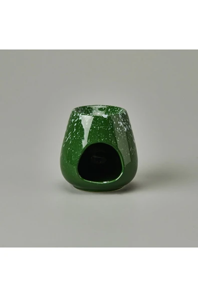 MATMEL Deco Enyo Seramik Buhurdanlık - Yeşil - 11 cm - Resim 2