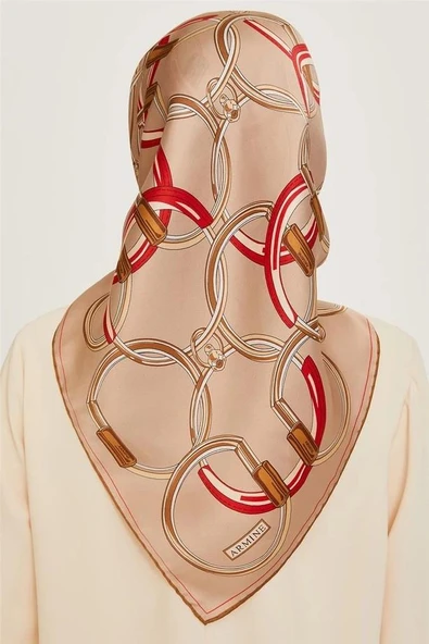 Armine Sura Saf İpek Eşarp 9203D05 - Resim 3