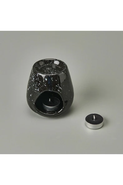 MATMEL Deco Enyo Seramik Buhurdanlık - Siyah - 11 cm ürün görseli 1