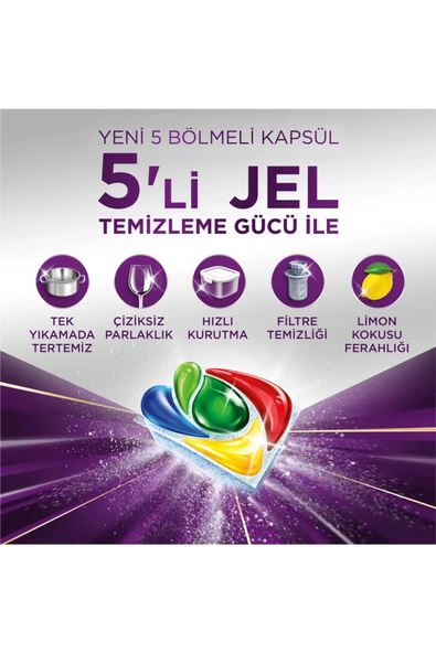 FAİRYTALE Fairy Mucize Bulaşık Makinesi Deterjanı Kapsülü/tableti 3*30'lu 90 Yıkama - Resim 3