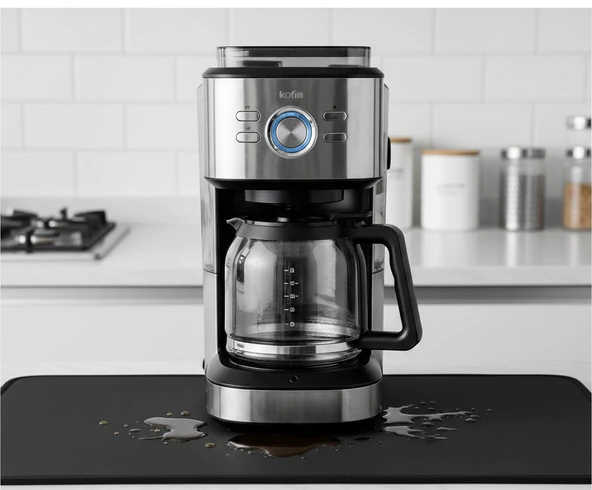 Çay Makinesi Altlığı Su Emici Kaymaz Taban Tezgah Koruyucu Kurulama Matı - Resim 4