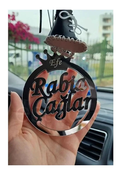 KÜÇÜKHOME ARABA DİKİZ AYNA SÜSÜ GÜMÜŞ RENK ürün görseli 1