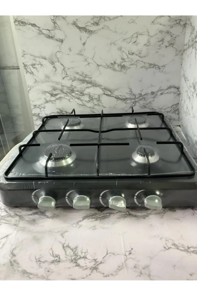 KÜÇÜKHOME 4 Gözlü Ocak Lpg Uyumlu Ocak Tüplü Ocak Tezgah Üstü Gazlı Ocak ürün görseli 1