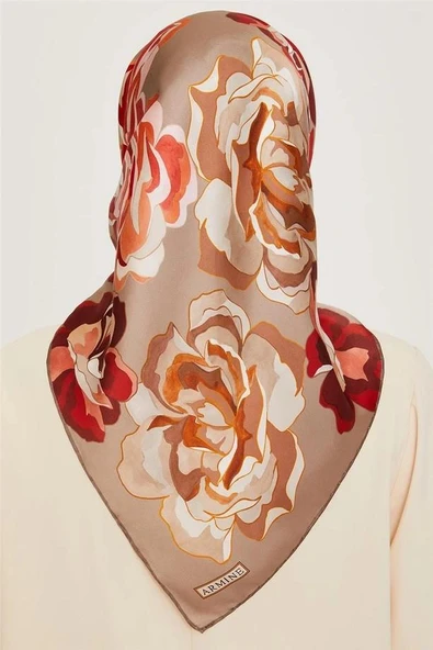 Armine Sura Saf İpek Eşarp 9234D0101 - Resim 3