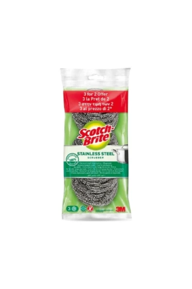 MATMEL S. Brite Bulaşık Ovma Teli 3'Lü 2 Adet ürün görseli 1