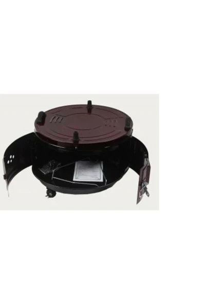 merpa Termostatlı Davul Fırın Bordo - Resim 4