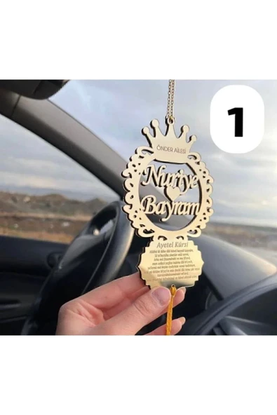 KÜÇÜKHOME ARABA DİKİZ AYNA SÜSÜ GÜMÜŞ VEYA GOLD RENK ürün görseli 1