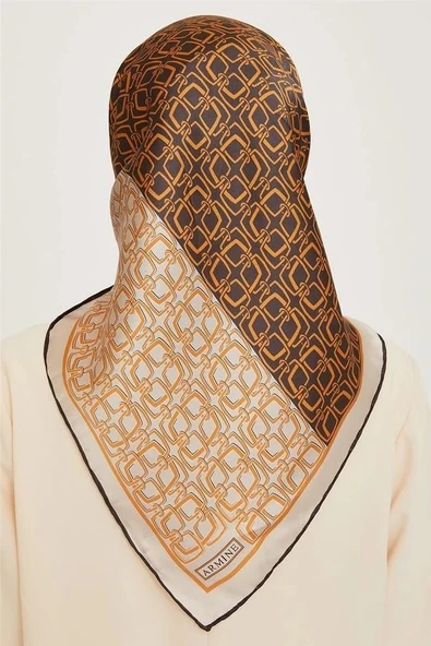 Armine Sura Saf İpek Eşarp 9248D8085 - Resim 3