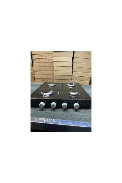 Golden Gaz 4 Gözlü Set Üstü Dörtlü Ocak Doğalgaz Uyumlu Siyah 4 Lü Ocak (GAZ EMNİYETİİ YOKTUR)) - Resim 5