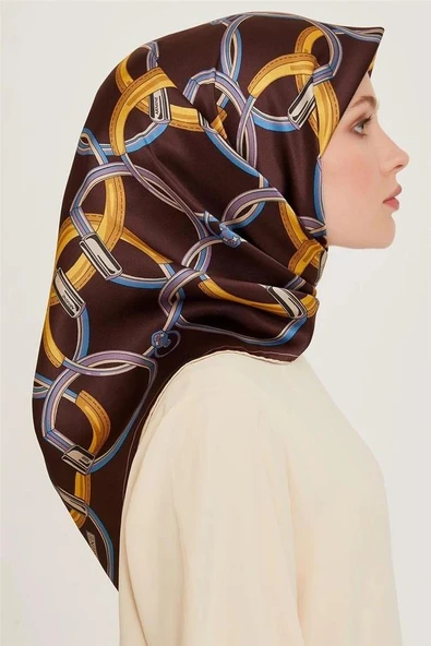 Armine Sura Saf İpek Eşarp 9203D38 - Resim 2