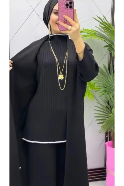 Hırkalı Takım Siyah ürün görseli 1