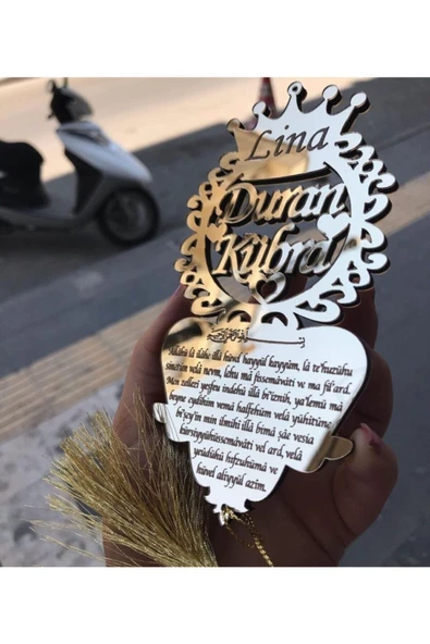 YENİ HEDİYELİK DÜNYAM Pleksi Araba Süsü ürün görseli 1