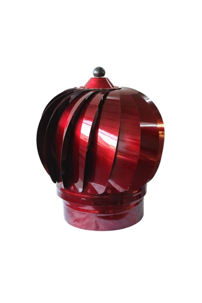 Bayraktar Rüzgar Gülü Baca Fırıldağı Baca Aspiratörü Döner Şapka Soba Borusu (200 lük) ürün görseli 1