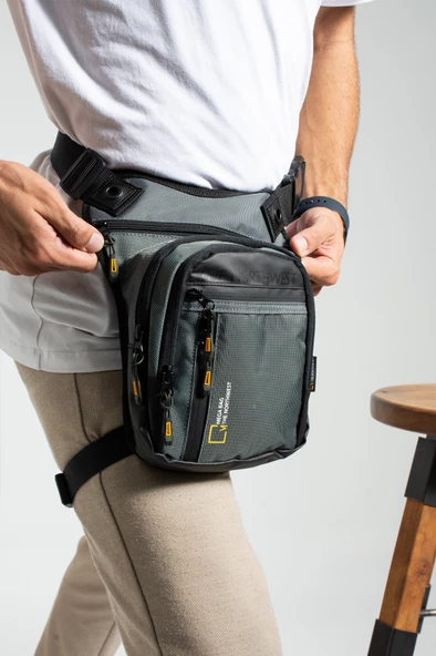 M 1029 Mega Bag Yağmura Dayanıklı Bel, Bacak Çantası, Outdoor - 4