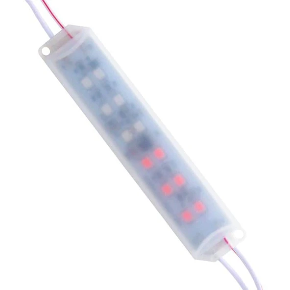 Powermaster 12 Volt 3 Watt Kırmızı - Mavi Yanıp Sönen 2835 Modül Led ürün görseli 1
