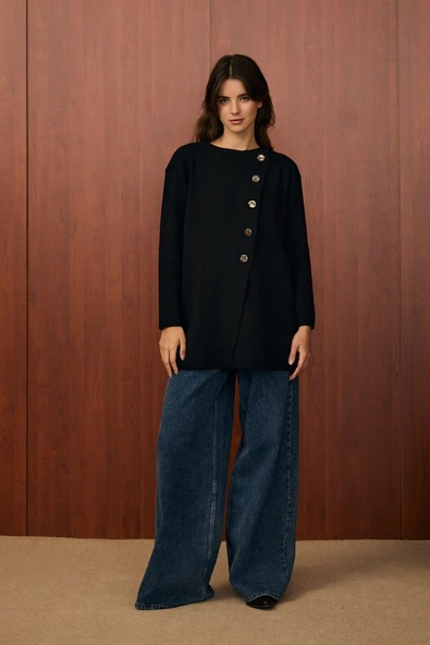 Merwish 1554 Verev Hırka Siyah ürün görseli 1