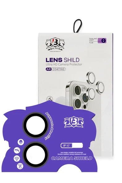 HarmonyAura Apple iPhone 17 Bilvis Titan Kamera Lens - Siyah ürün görseli 1