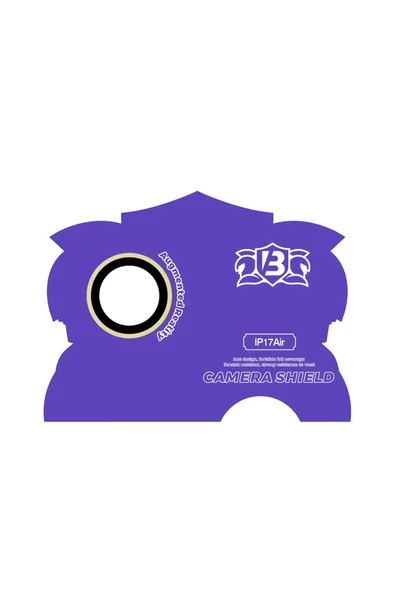 HarmonyAura Apple iPhone 17 Air Bilvis Titan Kamera Lens - Gold - Resim 2