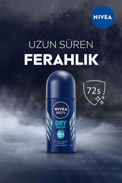 Nivea Men Erkek Roll On Deodorant Dry Fresh 72 Saat Anti-perspirant Koruma,50ml - Resim 2