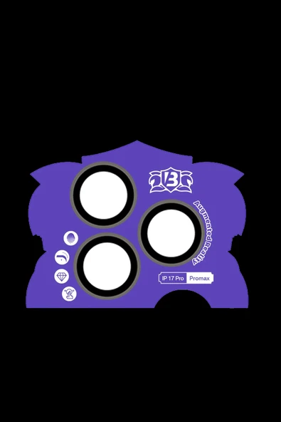 HarmonyAura Apple iPhone 17 Pro Max Bilvis Titan Kamera Lens - Natural Grey - Resim 2