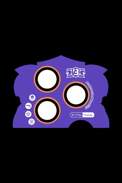 HarmonyAura Apple iPhone 17 Pro Max Bilvis Titan Kamera Lens - Turuncu - Resim 2