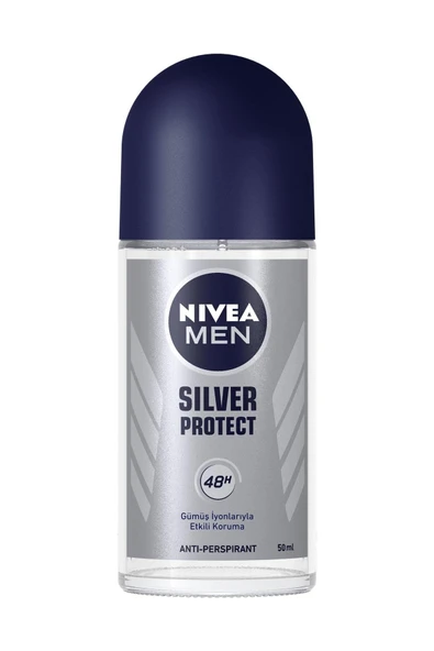 Nivea Men Erkek Roll On Deodorant Silver Protect 50ml 48 Saat Anti-perspirant Koruma - Resim 2