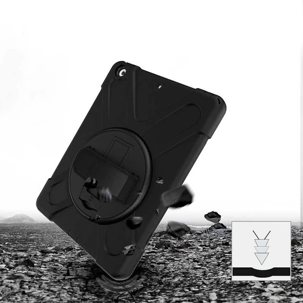 Apple iPad 10.2 2021 (9.Nesil) Zore Defender Tablet Silikon - Resim 3