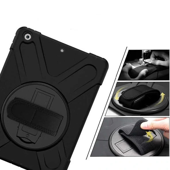 Apple iPad 10.2 2021 (9.Nesil) Zore Defender Tablet Silikon - Resim 2