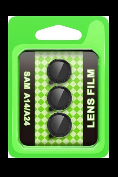 HarmonyAura Samsung Galaxy A24 4G Raze Metal Kamera Lens - Siyah ürün görseli 1