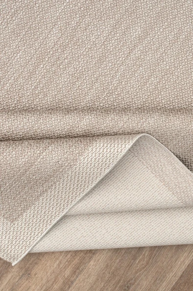 Çerçeveli Bohem Dokunuşlu Doğal Tonlarda Modern Sisal Bej - Krem Renk Halı - Resim 5