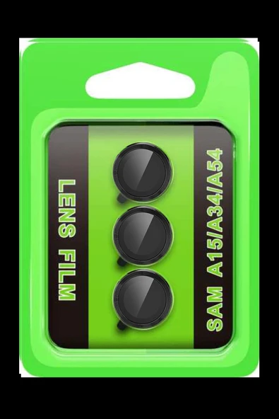 HarmonyAura Samsung Galaxy A15 4G Raze Metal Kamera Lens - Siyah ürün görseli 1