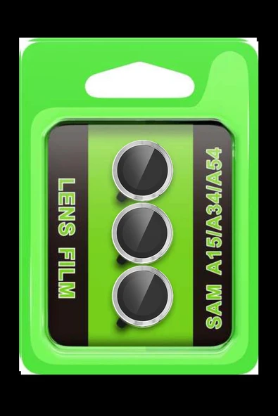 HarmonyAura Samsung Galaxy A15 4G Raze Metal Kamera Lens - Gümüş ürün görseli 1