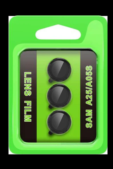 HarmonyAura Samsung Galaxy A25 5G Raze Metal Kamera Lens - Siyah ürün görseli 1