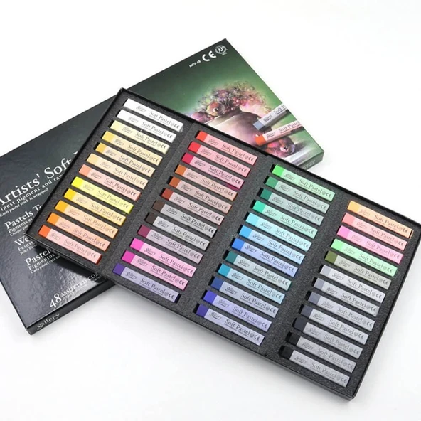 Mungyo Gallery Artists 48'li Tam Boy Toz Pastel (soft Pastel) Set - Resim 2