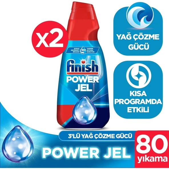 Finish Bulaşık Makinesi Deterjanı Jel 1000 ml x 2 ürün görseli 1