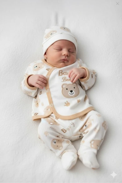 ruhaay Çocuk baskılı ve nakış işlemeli pamuk uzun kollu alt üst takım ürün görseli 1