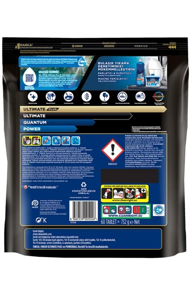 Finish Ultimate Plus Bulaşık Makinesi Deterjanı Kapsül Tablet Limon 120 Adet (60 x 2) - Resim 10