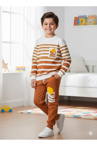 Burliva Çocuk uzun kollu mevsimlik alt üst takım ürün görseli 1