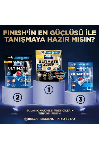 Finish Ultimate Plus Bulaşık Makinesi Deterjanı Kapsül Tablet Limon 120 Adet (60 x 2) - Resim 8