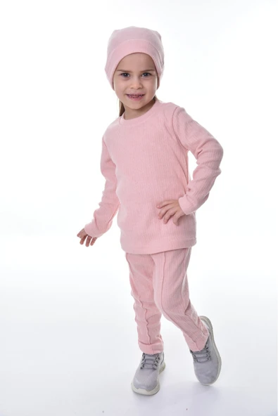 RISTAK Kız çocuk bereli mevsimlik alt üst takım - Resim 4