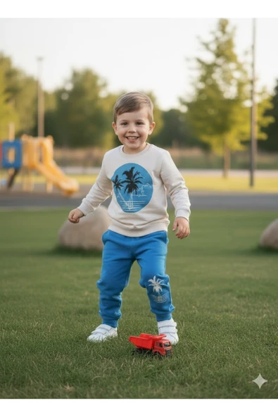 ruhaay Erkek çocuk mevsimlik baskılı alt üt takım ürün görseli 1