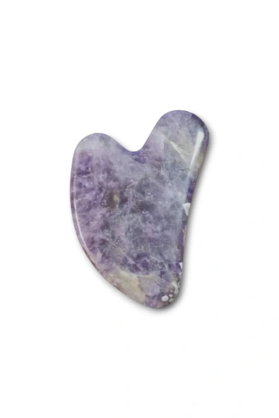 Ametist Gua Sha Yüz Yogası, Masaj Taşı 613-2 - Resim 2